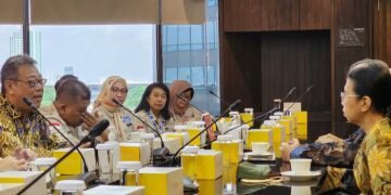 Foto: Pertemuan pengurus PROPAMI dengan Iman Rachman, Direktur Utama BEI, di Gedung Bursa SCBD Sudirman (22/1/24). (Doc.Ist)