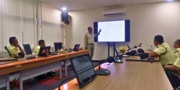 Foto : Enam anggota turut serta dalam kegiatan pembinaan dan pelatihan satpam BNSP, (13/1/24). (Doc.BNSP)
