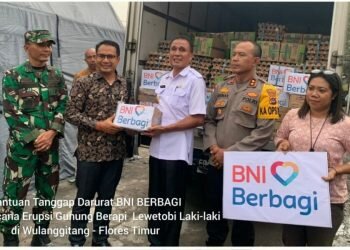 BNI Salurkan Bantuan Tanggap Darurat Erupsi Gunung Berapi Lewetobi Berupa Paket Sembako