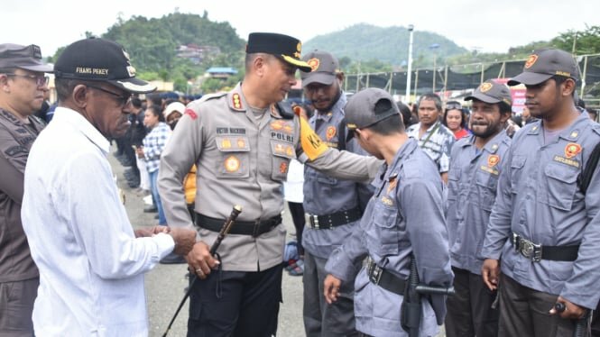 Polisi Kerahkan 460 Personel Jaga TPS di Kota Jayapura Papua